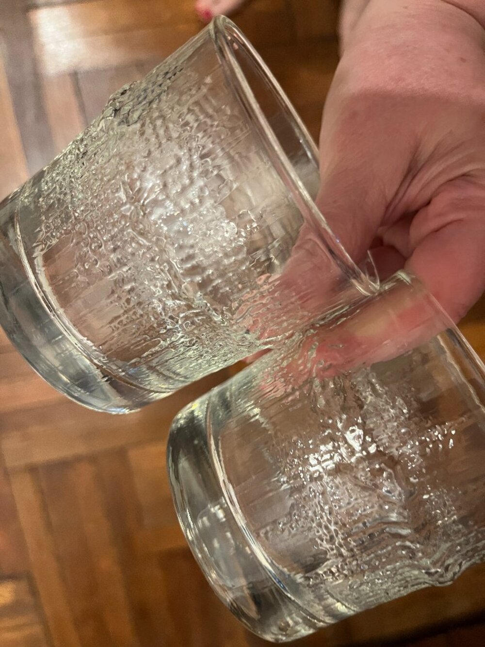 Iittala Finland Tapio Wirkkala NIVA Double Old Fashioned Glasses -Whiskey (TWO)